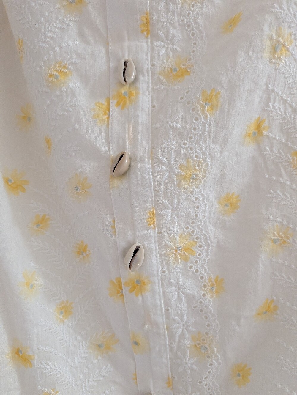 Forever 21 Daisy Eyelet Cottagecore Beachy Skirt XXL 2XL Cotton - Picture 2 of 5